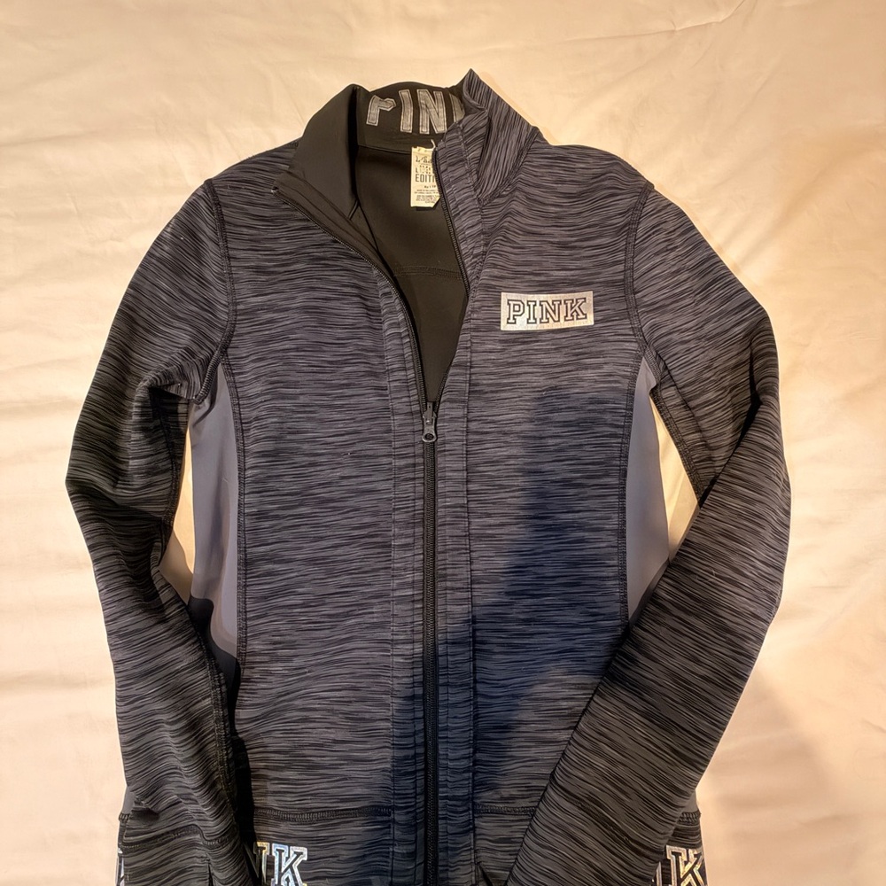 PINK Victoria's Secret Women's Charcoal Bomber Jacket